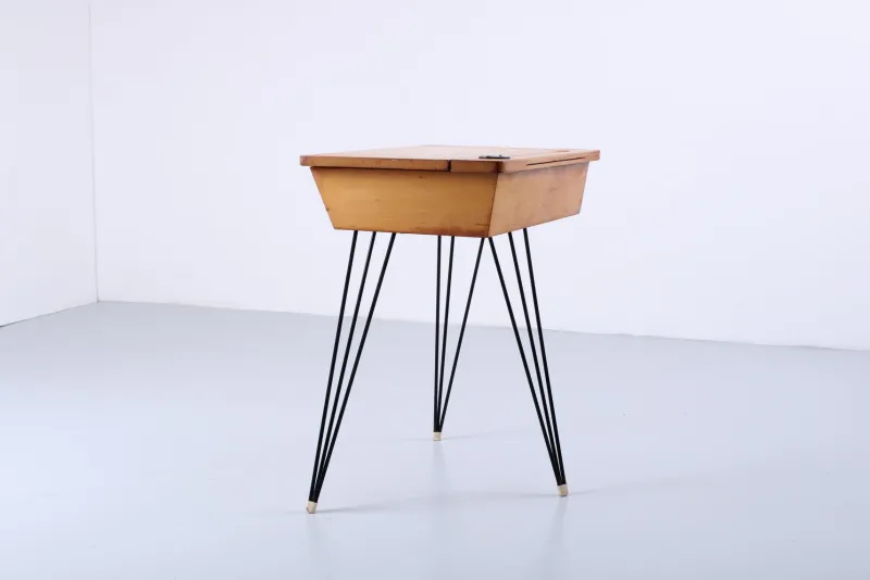 Best Pamono Kid's Desk on Hairpin Legs by Cees Braakman for Pastoe, 1950s