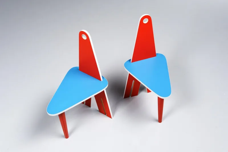 Pamono Kids Rocker and Chairs Set, Italy, 1960s> Children's Chairs