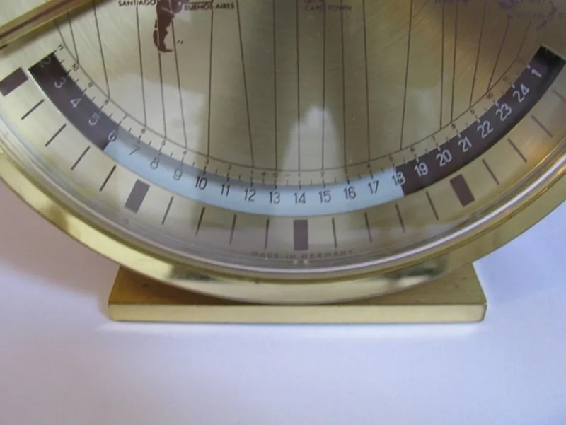Pamono Kienzle World Clock by Heinrich Möller for Kienzle International, 1970s> Clocks