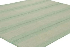 Pamono Kilim in Seafoam Textural Stripes from R&K Principal Jahanshah Nazmiyal><noscript><img width=