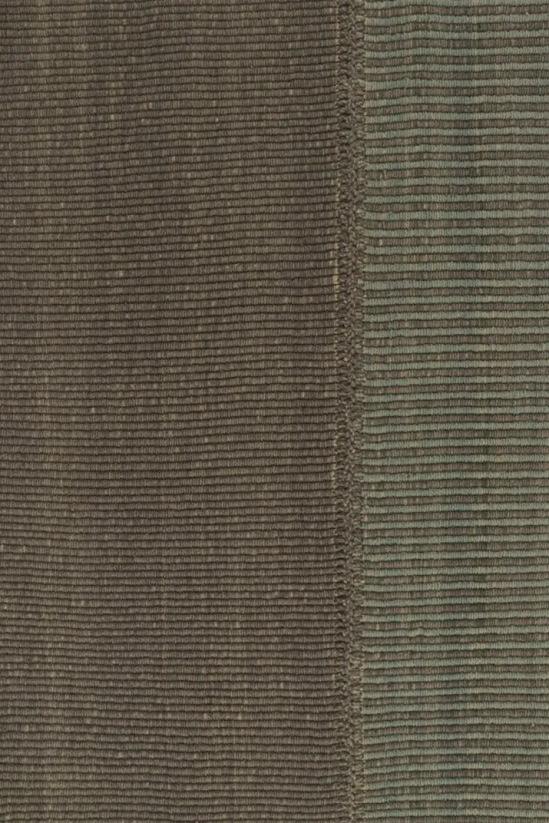 Pamono Kilim Rug in Brown and Blue Textural Stripes from R&K Principal Jahanshah Nazmiyal> Carpets & Textiles|Carpets & Textiles