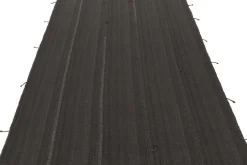 Pamono Kilim Rug in Slate Gray with Brown Accents from R&K Principal Jahanshah Nazmiyal> Carpets & Textiles|Carpets & Textiles