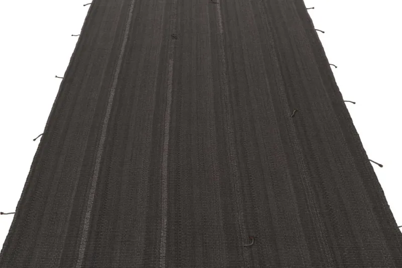 Pamono Kilim Rug in Slate Gray with Brown Accents from R&K Principal Jahanshah Nazmiyal> Carpets & Textiles|Carpets & Textiles