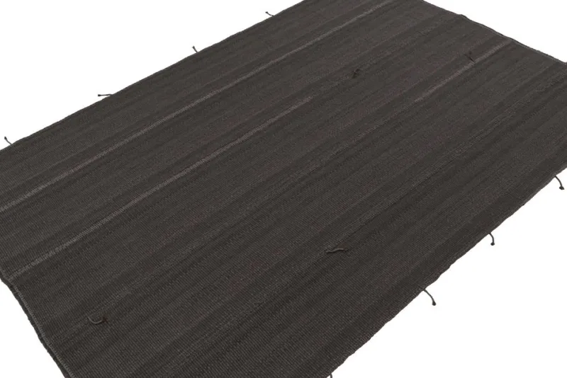 Pamono Kilim Rug in Slate Gray with Brown Accents from R&K Principal Jahanshah Nazmiyal> Carpets & Textiles|Carpets & Textiles