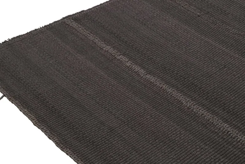 Pamono Kilim Rug in Slate Gray with Brown Accents from R&K Principal Jahanshah Nazmiyal> Carpets & Textiles|Carpets & Textiles