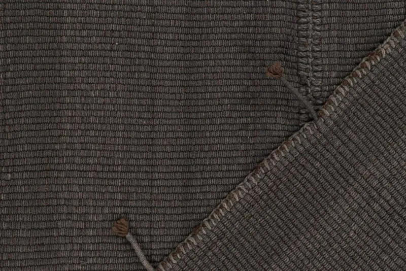 Pamono Kilim Rug in Slate Gray with Brown Accents from R&K Principal Jahanshah Nazmiyal> Carpets & Textiles|Carpets & Textiles
