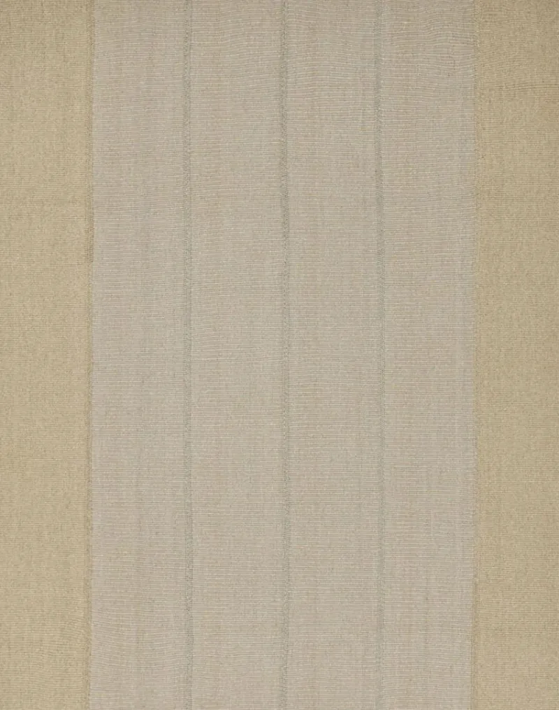 Pamono Kilim Rug with Light Blue and Beige Textural Stripes from R&K Principal Jahanshah Nazmiyal> Carpets & Textiles|Carpets & Textiles