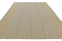 Pamono Kilim Rug with Light Blue and Beige Textural Stripes from R&K Principal Jahanshah Nazmiyal><noscript><img width=