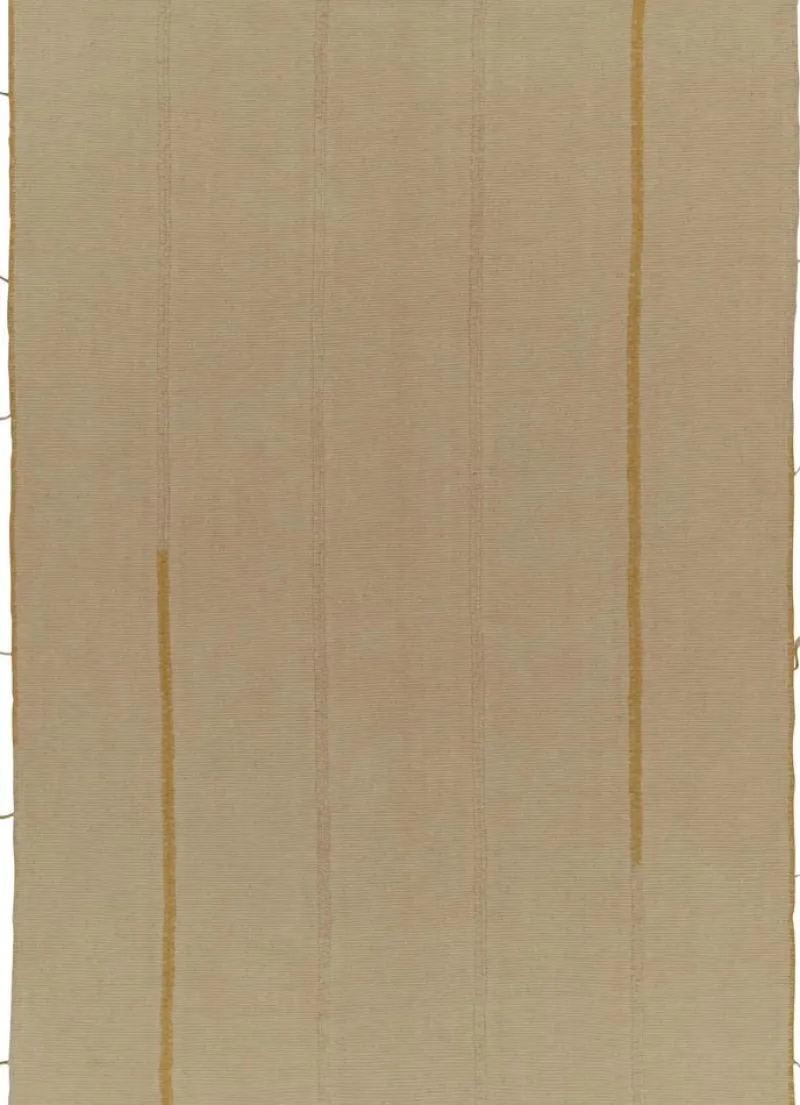 Sale Pamono Kilim Rug with Ochre Accents from R&K Principal Jahanshah Nazmiyal