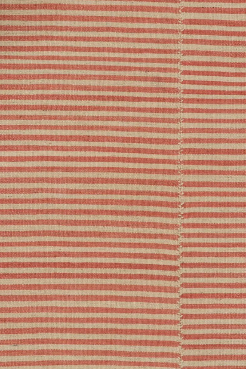 Pamono Kilim with Textural Beige and Orange Stripes from R&K Principal Jahanshah Nazmiyal> Carpets & Textiles|Carpets & Textiles