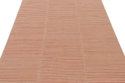 Pamono Kilim with Textural Beige and Orange Stripes from R&K Principal Jahanshah Nazmiyal><noscript><img width=