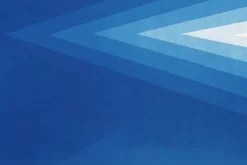Hot Pamono Kind of Cyan, Geometric Blue Diamond Diptych, Cyanotype, 2025