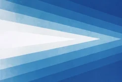 Hot Pamono Kind of Cyan, Geometric Blue Diamond Diptych, Cyanotype, 2025