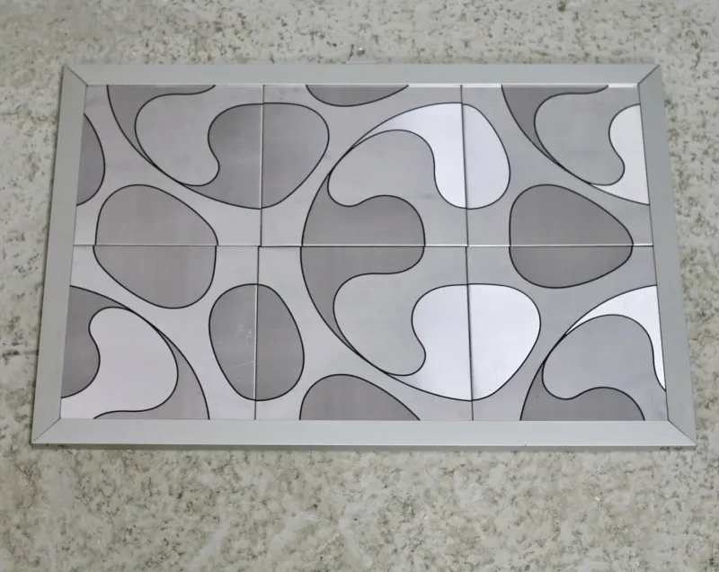 Hot Pamono Kinetic Painting Metal Plates, 1970s