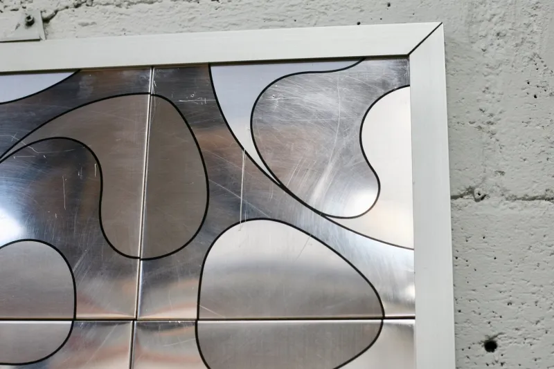 Hot Pamono Kinetic Painting Metal Plates, 1970s