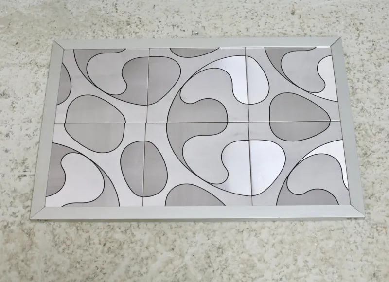 Hot Pamono Kinetic Painting Metal Plates, 1970s