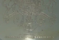 Best Pamono King George Auguseue Frederick Arms Gilt Sterling Silver-Plated Tray