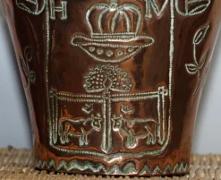 Discount Pamono King Henry IV Coat of Arms or Armorial Crest Ice Bucket in Copper
