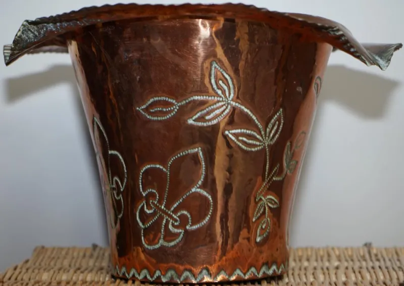 Discount Pamono King Henry IV Coat of Arms or Armorial Crest Ice Bucket in Copper