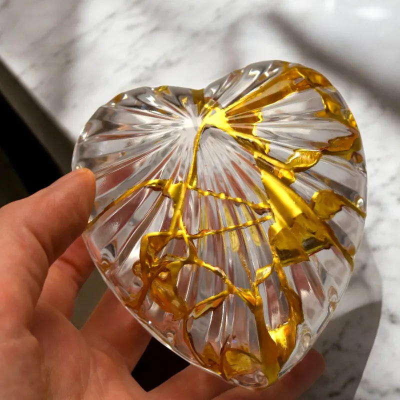 Discount Pamono Kintsugi Heart Shaped Box by Myriam Greff