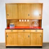 Pamono Kitchen Cupboard with Red Formica Top from Baumann Möbel, 1960s> Cabinets & Wardrobes