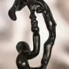 Pamono Klara Sever, Sculpture of a Woman in with Black Patina, 1979, Plaster> Abstraction|Sculpture
