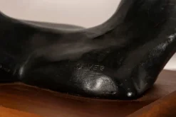 Pamono Klara Sever, Sculpture of a Woman in with Black Patina, 1979, Plaster><noscript><img width=