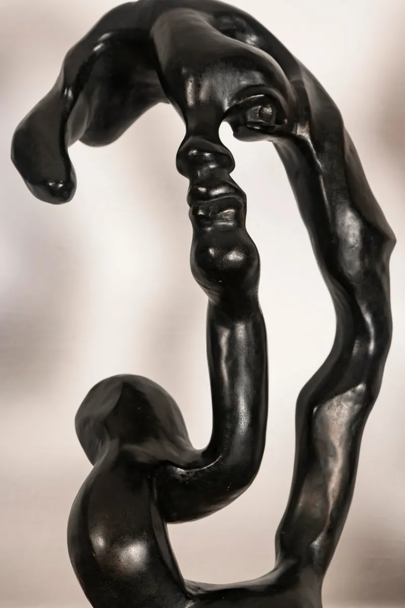 Pamono Klara Sever, Sculpture of a Woman in with Black Patina, 1979, Plaster> Abstraction|Sculpture