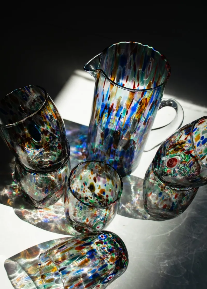 Pamono Klimt Murano Glasses by Mariana Iskra for Ribes Studio, Set of 6> Tabletop|Glassware