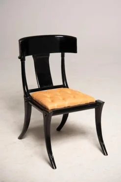 Pamono Klismos Black Chair from Pescetta><noscript><img width=