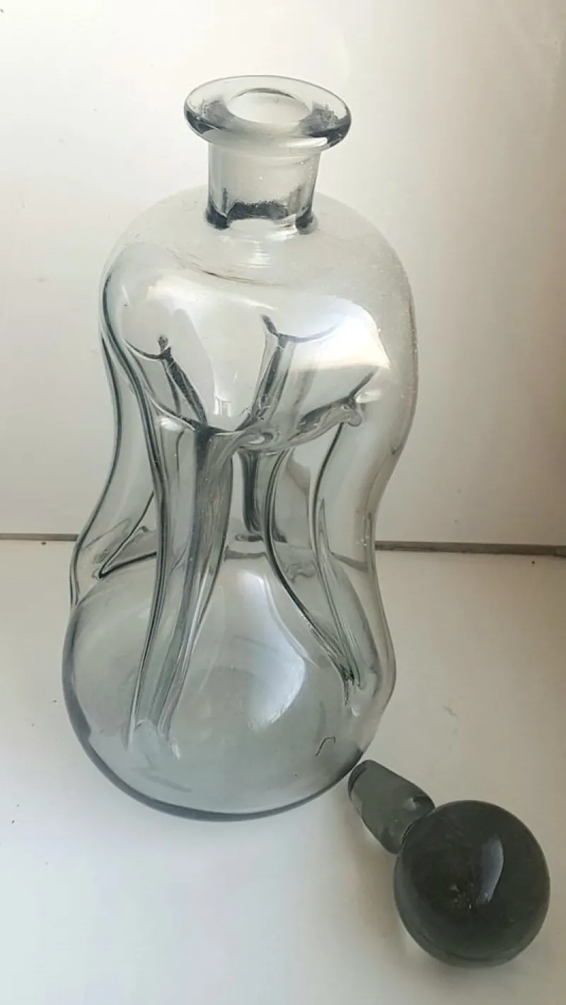 Pamono Kluk Kluk Decanter by Jacob E. Bang for Holmegaard, 1960s> Bottles, Carafes & Jugs