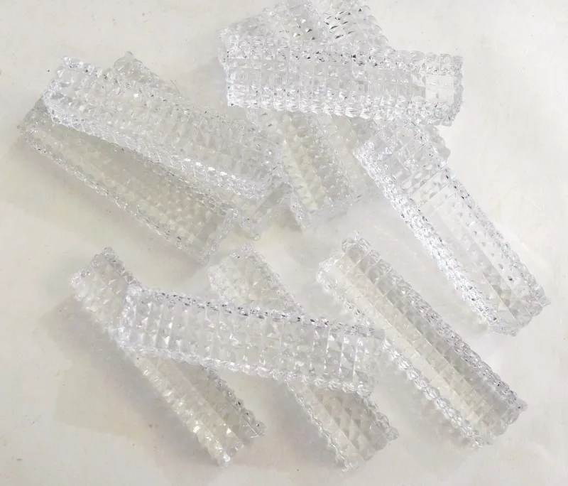 Online Pamono Knife Holders Cut Into Small Facets in Lorraine Crystal, 1950s, Set of 12