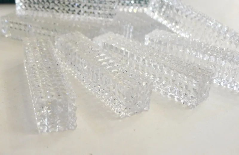 Online Pamono Knife Holders Cut Into Small Facets in Lorraine Crystal, 1950s, Set of 12