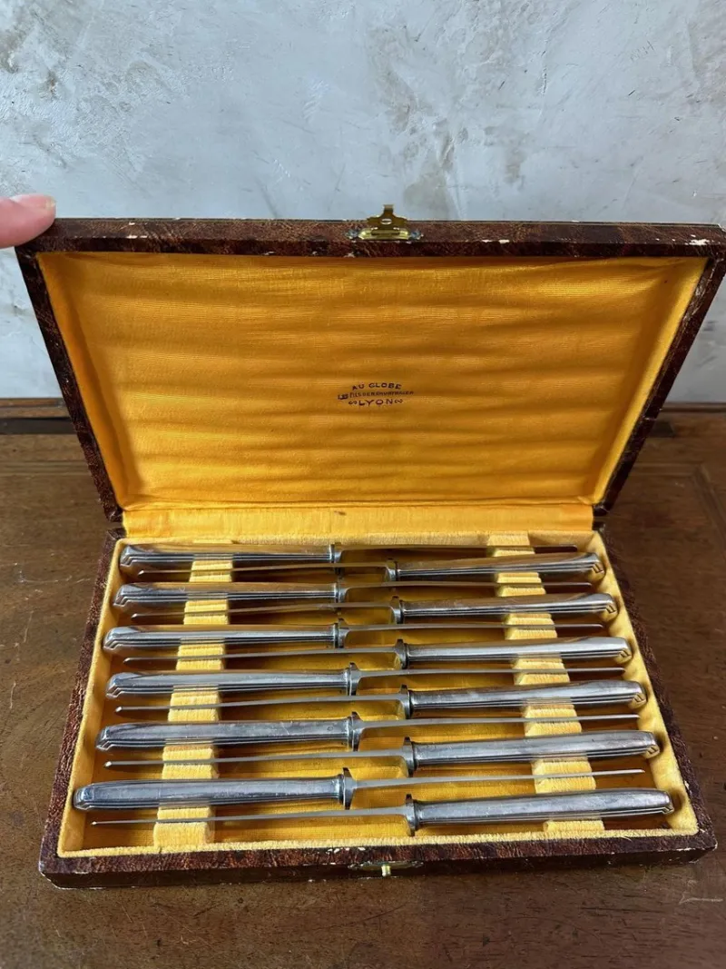 Pamono Knives, 1950, Set of 12> Cutlery & Serving Utensils