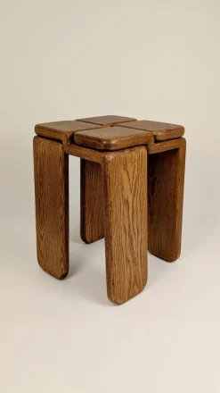 Pamono Knot Stool by Luis Gimeno><noscript><img width=