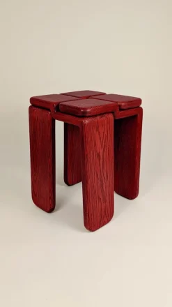 Pamono Knot Stool by Luis Gimeno><noscript><img width=
