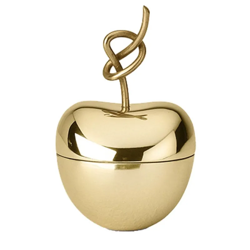 Best Pamono Knotted Cherry Small Box in Brass by Nika Zupanc