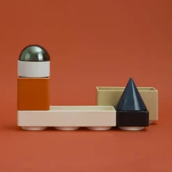 Outlet Pamono KNSTRKT Stackable Tableware by Studio Berg, Set of 7