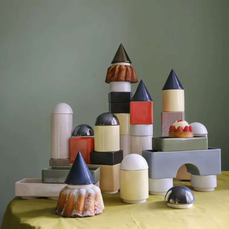 Pamono KNSTRKT Stackable Tableware by Studio Berg, Set of 2> Ashtrays & Catchalls