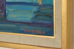 Pamono Knut Lindström, Fönster (Window), 1973, Oil on Canvas, Framed><noscript><img width=
