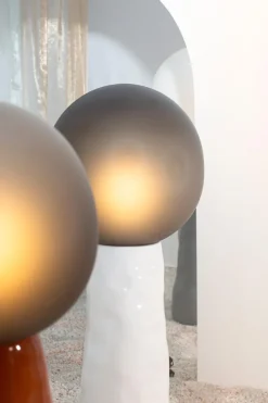 Hot Pamono Kokeshi High Grey Acetato Terracotta Floor Lamp from Pulpo