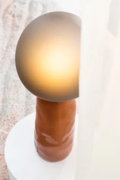 Hot Pamono Kokeshi High Grey Acetato Terracotta Floor Lamp from Pulpo