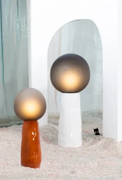 Hot Pamono Kokeshi High Grey Acetato Terracotta Floor Lamp from Pulpo