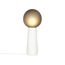 Pamono Kokeshi Medium Grey Acetato White Floor Lamp by Pulpo