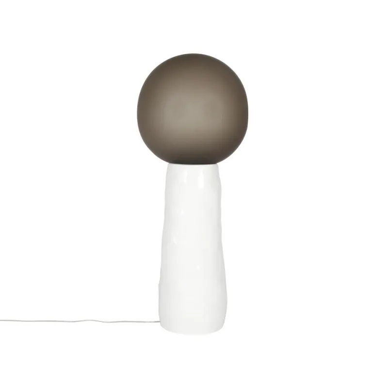 Pamono Kokeshi Medium Grey Acetato White Floor Lamp by Pulpo