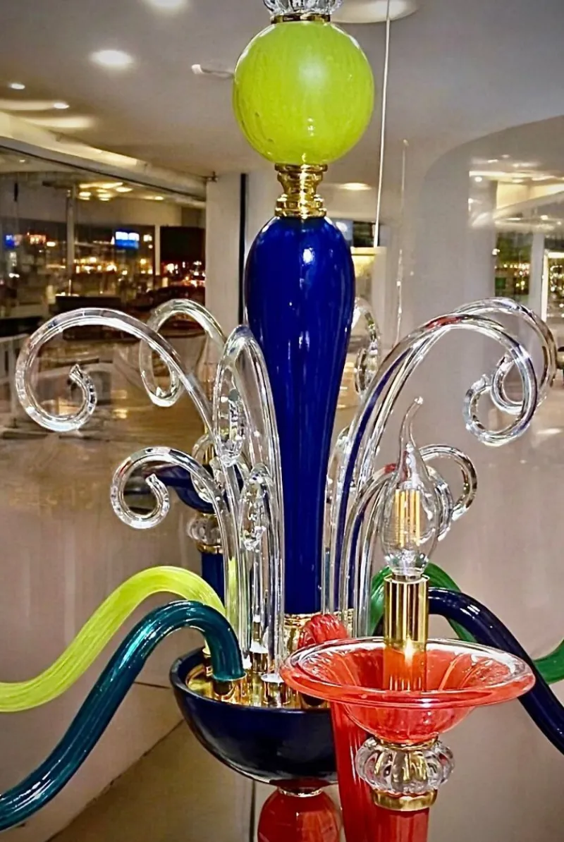 Best Pamono Kolors 6L Chandelier by MG Designe