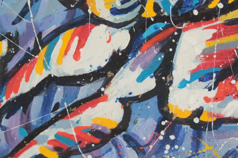 Outlet Pamono Komarov Vitali, Abstract Neo-Expressionist Composition, 1990, Oil on Canvas