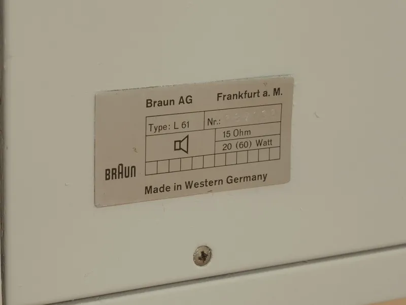 Pamono Kompaktanlage Audio 310 with L 61 Loudspeaker by Dieter Rams for Braun, 1960s> Electronics
