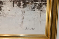 Clearance Pamono Kris Ewald, Boats, 1970s, Oil on Canvas, Framed