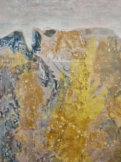 Pamono Krsta Andrejevic, Abstract Landscape, 1961, Oil on Canvas, Framed><noscript><img width=